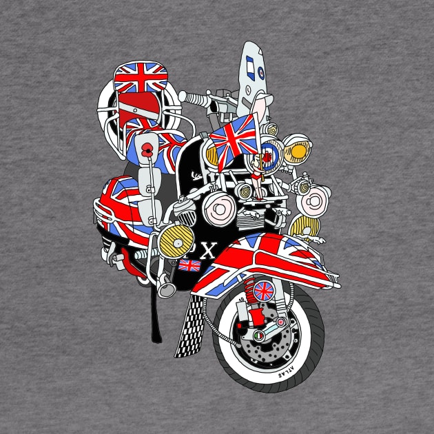 Union Jack Mods Bike by lamaisondulapino